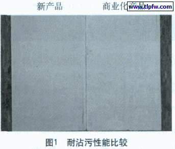 耐沾污性能比较