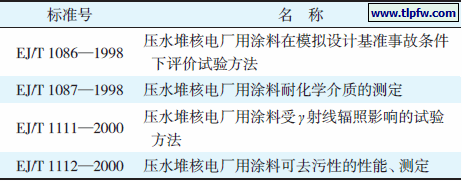 适用于核电站涂层的EJ 标准