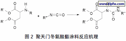 聚天门冬氨酸酯涂料反应机理