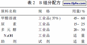 B 组分配方