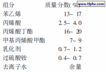 苯丙乳液的合成