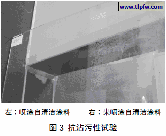 抗沾污性试验