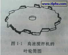 调整搅拌机的叶轮简图