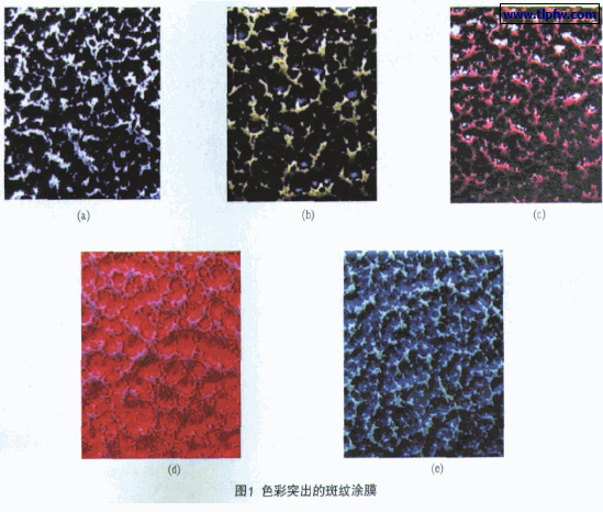 色彩突出的斑纹涂膜