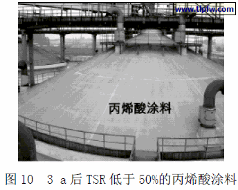 3 a 后TSR 低于50%的丙烯酸涂料