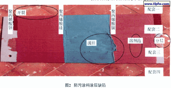 防污涂料涂层缺