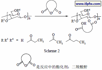 是反应中的酯化剂：二羧酸酐