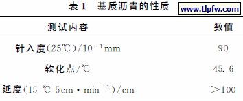 基质沥青的性质