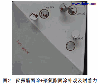 聚氨酯面涂+聚氨酯面涂外观及附着力