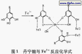 丹宁酸与Fe3 + 反应化学