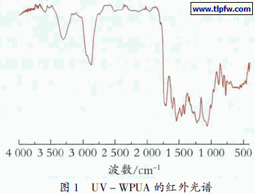UV －WPUA 的红外光谱