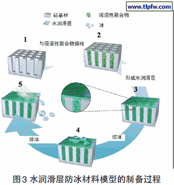 水润滑层防冰材料模型的制备过程