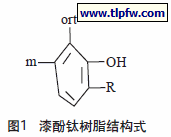 漆酚钛树脂结构式