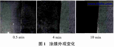 涂膜外观变化