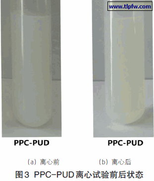 PPC-PUD 离心试验前后状态