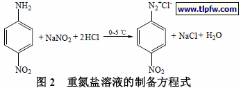重氮盐溶液的制备方程式