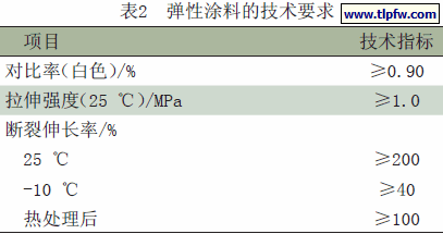弹性涂料的技术要求