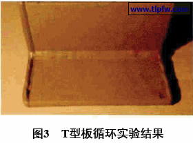 T型板循环实验结果