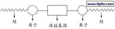 Gemini 表面活性剂的结构示意图