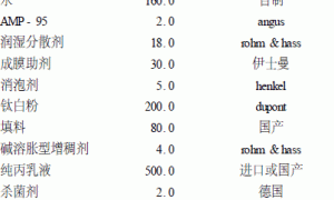 弹性乳胶漆的配方与施工