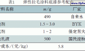 经济实用型弹性拉毛涂料配套系列的制备