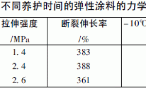 弹性建筑涂料拉伸性能试验影响因素研究