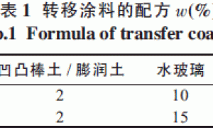 转移涂料的性能及应用研究