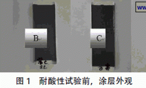 不同体系表面防护涂料耐酸性环境试验分析