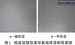 桔皮纹理效果环氧地坪漆的制备