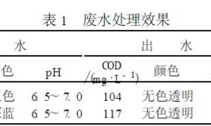 乳胶漆生产废水的处理