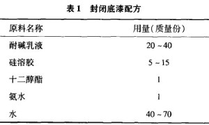 涂抹真石漆的研制